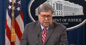 AG Barr: No Evidence of Voter Fraud That Would Change Outcome of 2020 Election